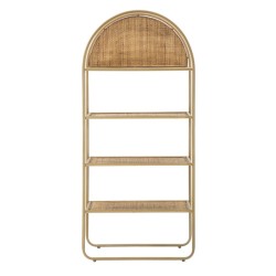 Estantería redonda estilo boho chic Panamá – Armonía natural 80x40x180