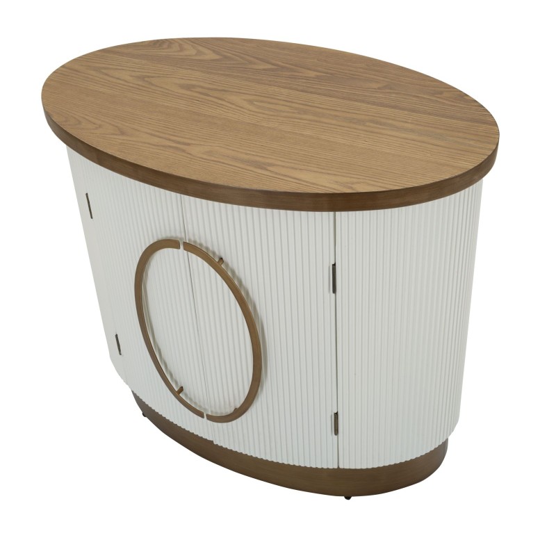 Armario Tolosa moderno de 2 puertas: elegante y práctico (79 x 48 x 67 cm)