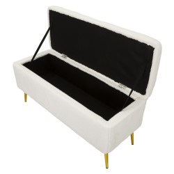 Banco Glam Soffy – Almacenamiento elegante 112x42x50