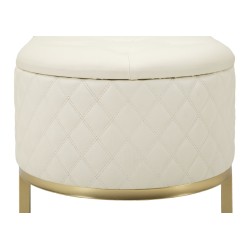 Banco Glam Sharon con cajones: elegante y funcional 120x40x43