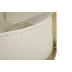 Mesa de centro glamurosa Sharon – Aura escultórica Ø75x40