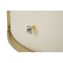 Mesa de centro glamurosa Sharon – Aura escultórica Ø75x40