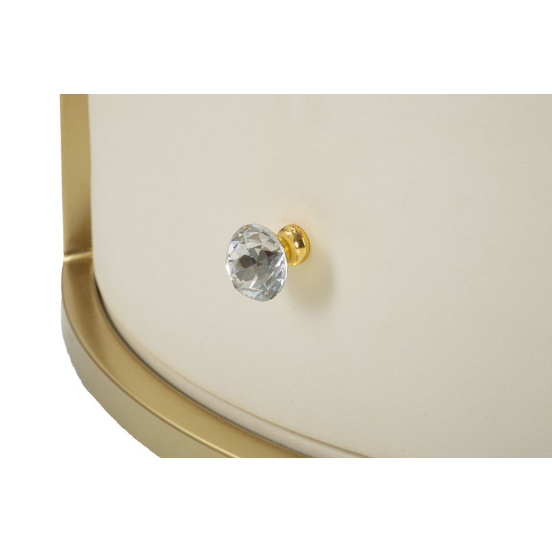 Mesa de centro glamurosa Sharon – Aura escultórica Ø75x40