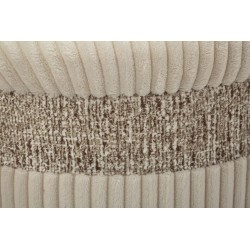 Pufs modernos color crema con cortinas – Triple Harmony Ø40,5x49,5-35x42-31x38