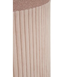 Pufs modernos de color rosa con cortinas – Triple refinamiento Ø40,5x49,5-35x42-31x38