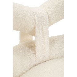 Silla Glam Mini Blanca Ilary – Refinamiento puro Ø40x67 (asiento 46)