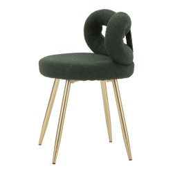 Mini silla Glam Ilary Green – Armonía elegante Ø40x67 (46 plazas)