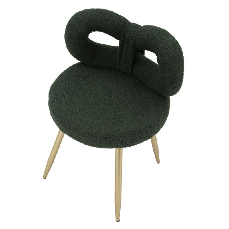 Mini silla Glam Ilary Green – Armonía elegante Ø40x67 (46 plazas)