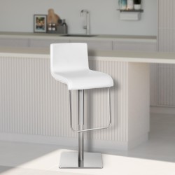 Taburete de bar blanco Limon E
