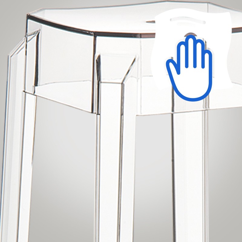 Taburete de bar transparente Fox