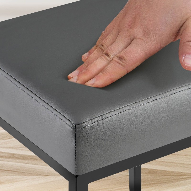 Taburete de bar gris Montreal B80