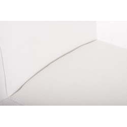 Taburete de bar Paros en tela blanca