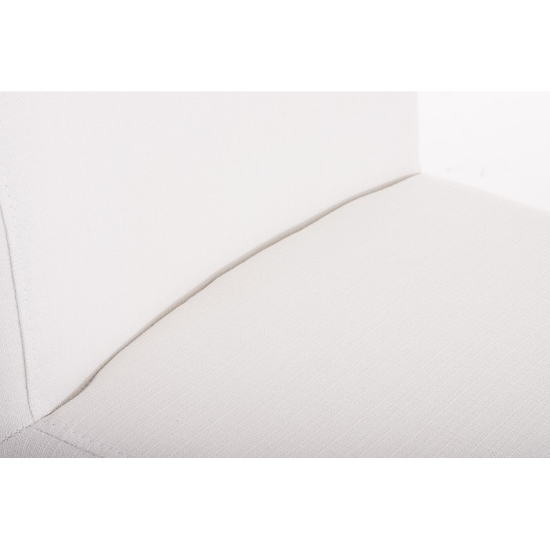 Taburete de bar Paros en tela blanca