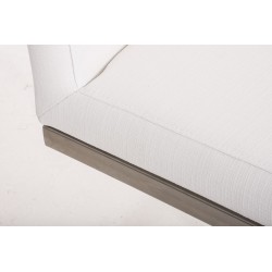 Taburete de bar Paros en tela blanca