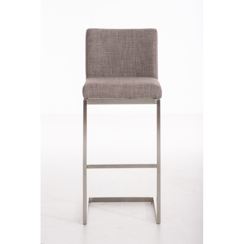 Taburete de bar Paros en tela gris