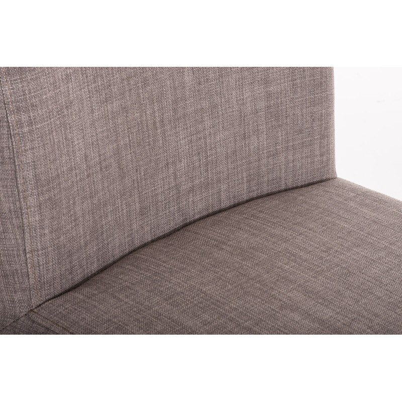 Taburete de bar Paros en tela gris