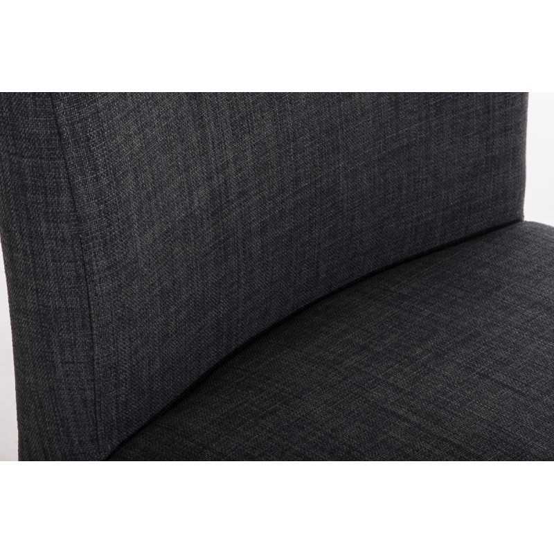 Taburete de bar Paros en tela gris oscuro