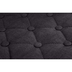 Taburete de bar negro Dublin FABRIC C