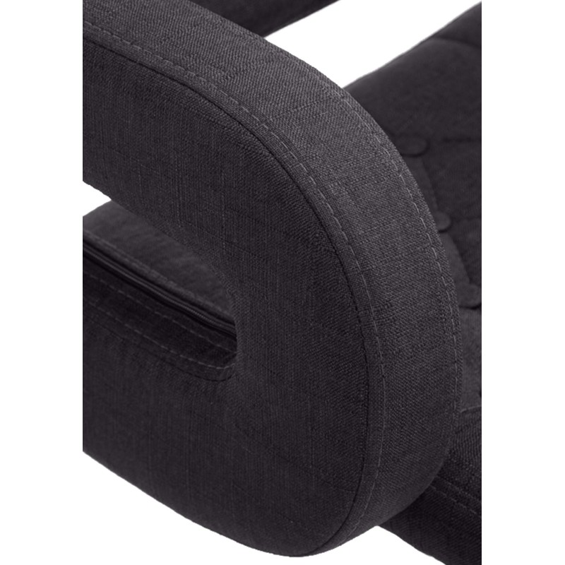 Taburete de bar negro Dublin FABRIC C