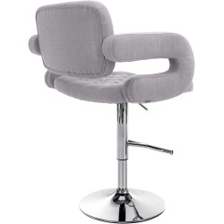 Taburete de bar gris Dublin FABRIC C