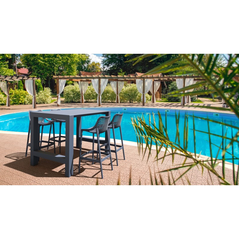 Taburete de bar Air gris oscuro