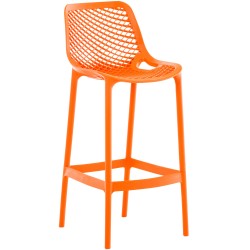 Taburete de bar naranja aire