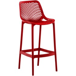 Taburete de bar rojo aire