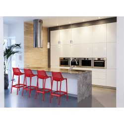 Taburete de bar rojo aire