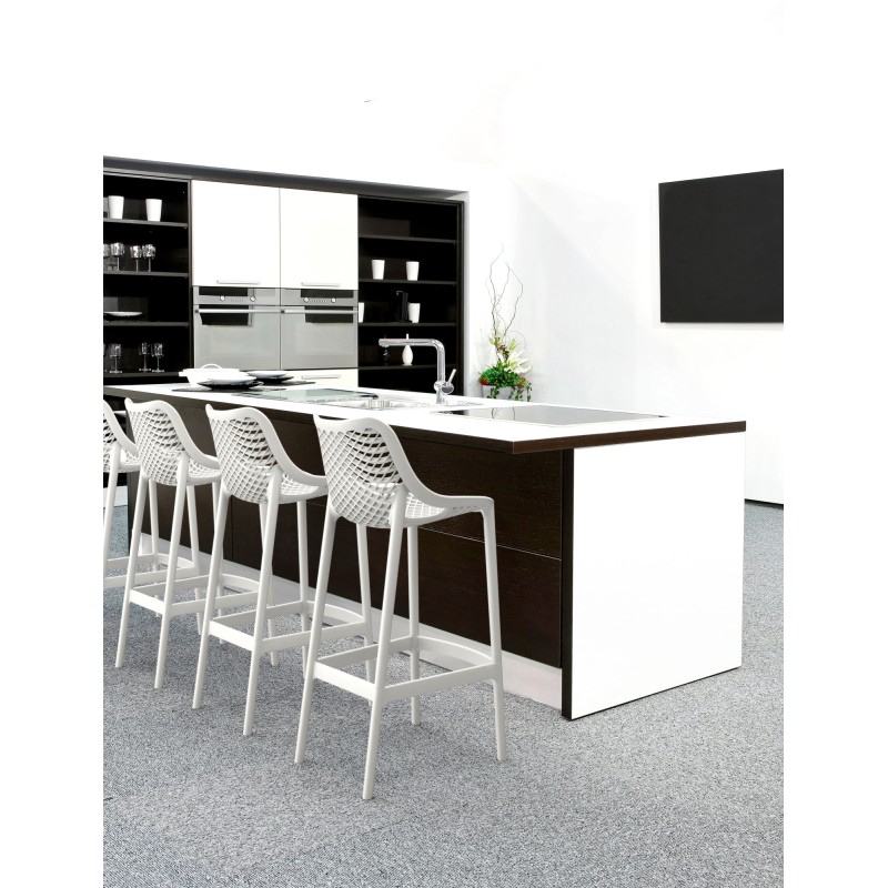 Taburete de bar blanco Air