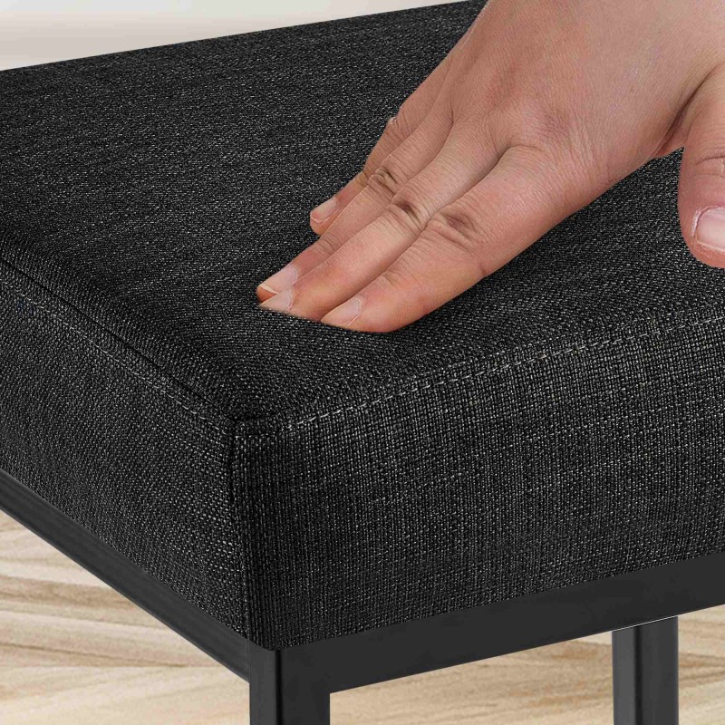 Taburete de bar Montreal B80 en tela gris oscuro