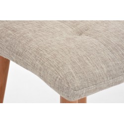 Taburete de bar de tela color crema Lincoln