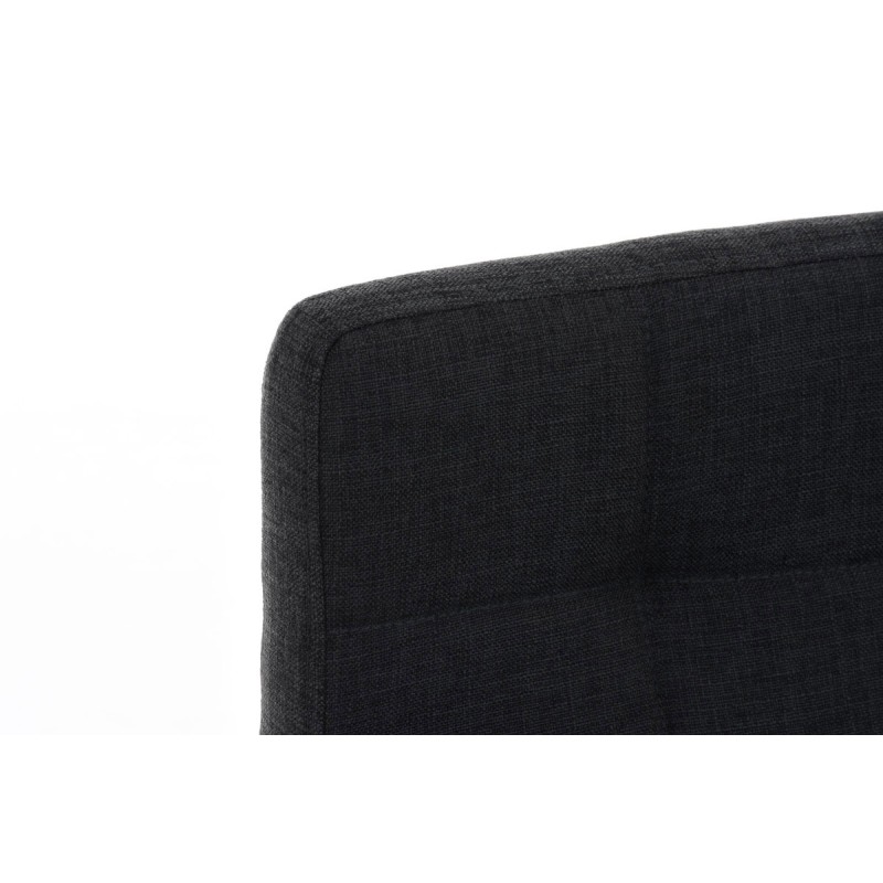 Taburete de bar Lincoln en tela gris oscuro