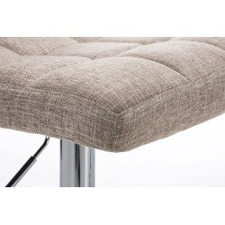 Taburete de bar Perú TELA C crema