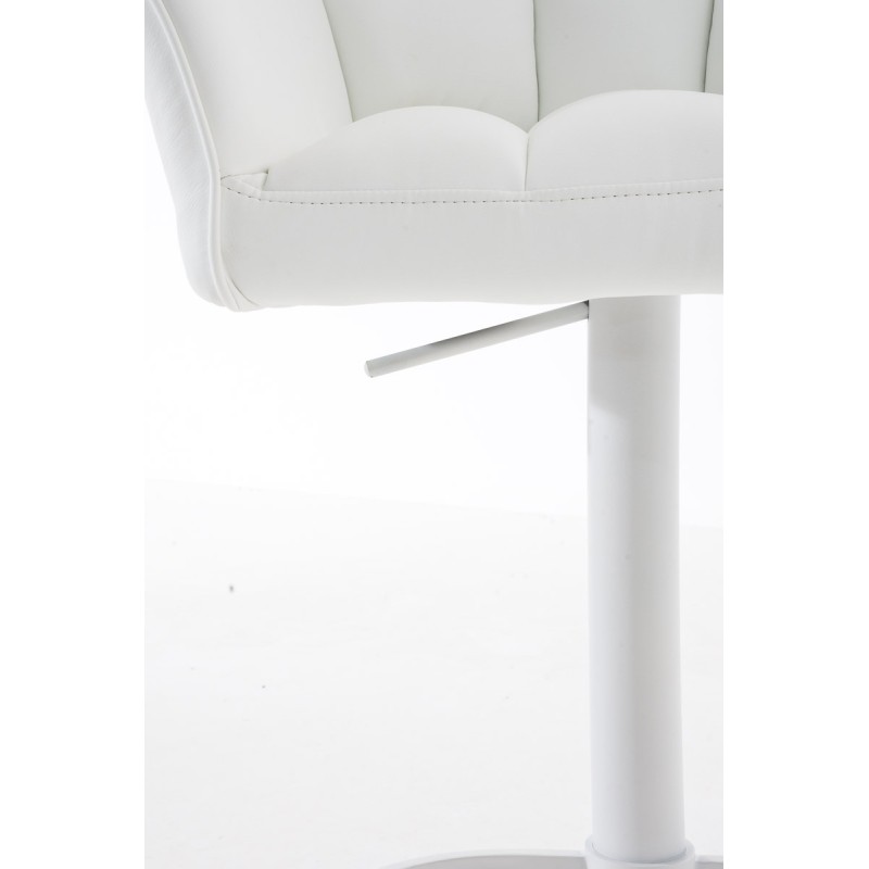 Taburete de bar blanco Damaso W