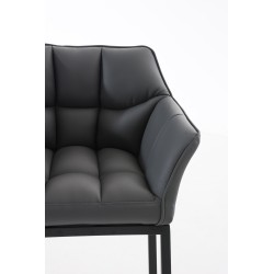 Taburete de bar Damaso B con estructura de 4 patas en color gris