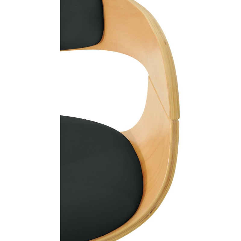 Taburete de bar Kingston C natural/negro