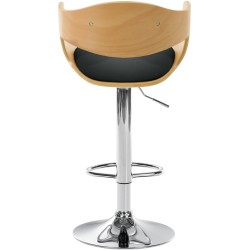 Taburete de bar Kingston C natural/negro