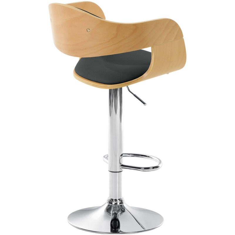 Taburete de bar Kingston C natural/negro