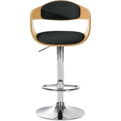 Taburete de bar Kingston C natural/negro