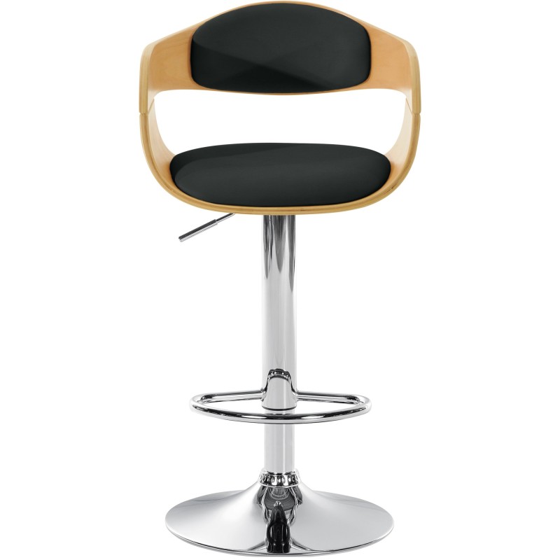 Taburete de bar Kingston C natural/negro