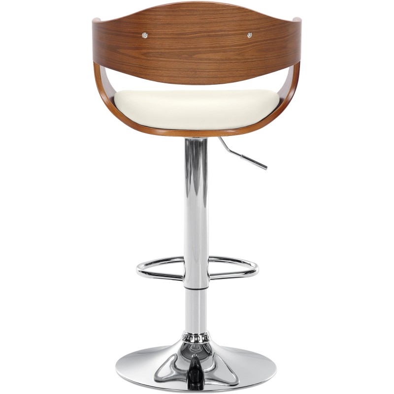 Taburete de bar Kingston C nogal/blanco