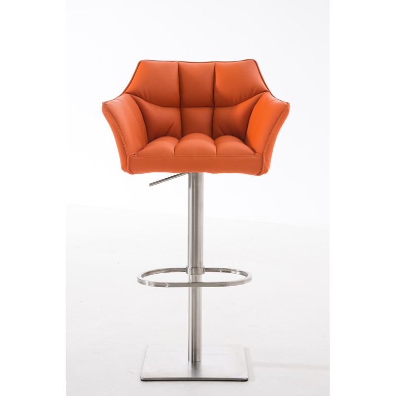 Taburete de bar naranja Damaso E