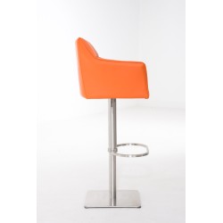 Taburete de bar naranja Damaso E