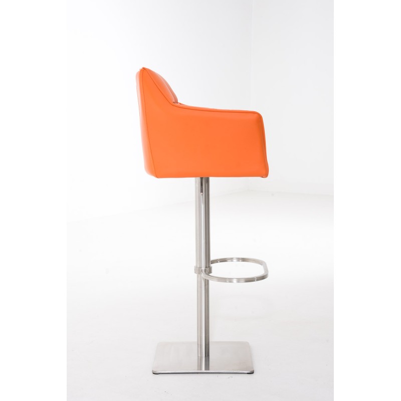Taburete de bar naranja Damaso E