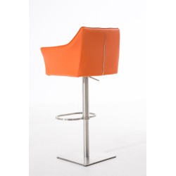 Taburete de bar naranja Damaso E