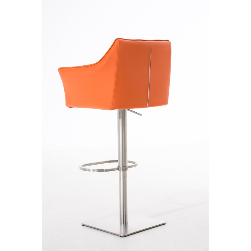 Taburete de bar naranja Damaso E