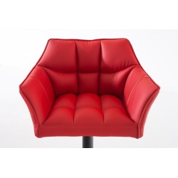 Taburete de bar rojo Damaso B