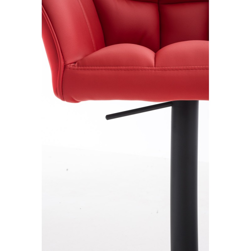 Taburete de bar rojo Damaso B