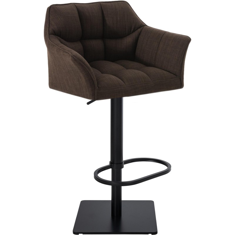 Taburete de bar Damaso B en tela marrón