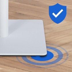 Taburete de bar Damaso W en tela marfil